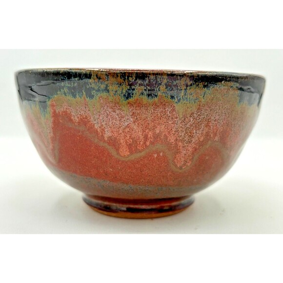 Firewood Kiln Glaze‎ Stoneware Snack Bowls Set of 3 Wheel Thrown Studio Art - Picture 16 of 16